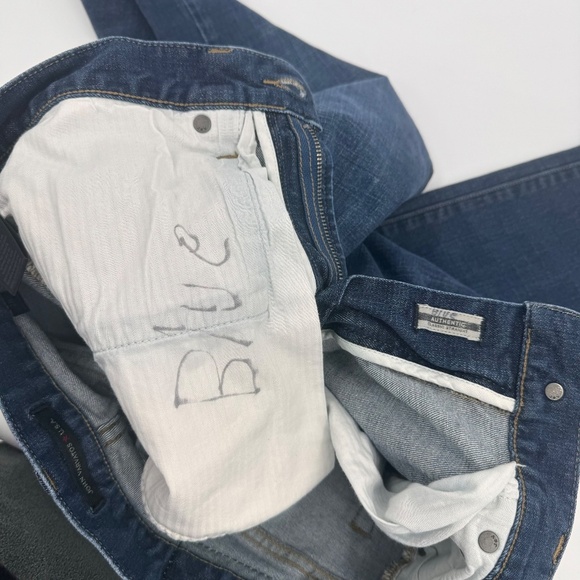 John Varvatos Jeans Men 28 Blue Star USA Denim Dark Wash Classic Straight Leg - Picture 2 of 14